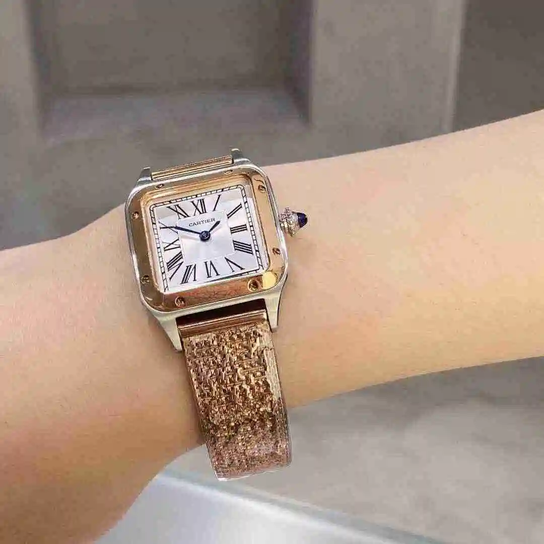 General Watches Cartier Watch Women's Watch Paired with Original Fully Automatic Mechanical Movement Top Grade 316 Precision Steel Case with Mineral Super Strong Mirror Diameter 38mm KK view 3