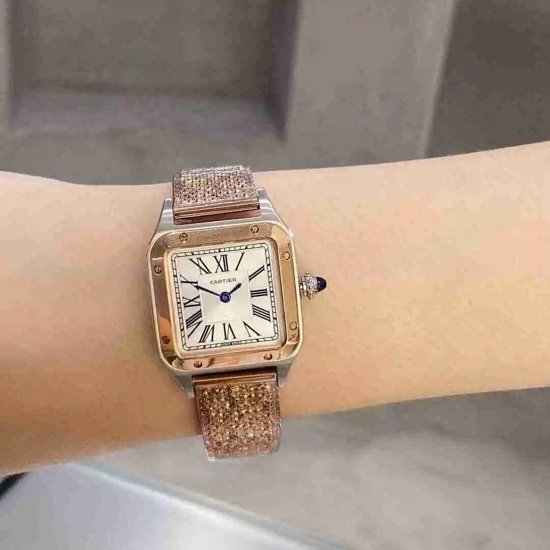 General Watches Cartier Watch Women's Watch Paired with Original Fully Automatic Mechanical Movement Top Grade 316 Precision Steel Case with Mineral Super Strong Mirror Diameter 38mm KK view 4