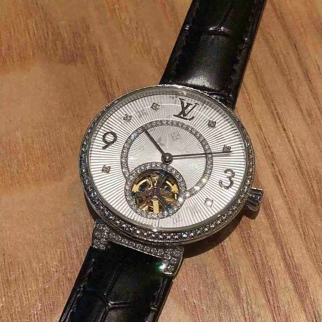 General Watches LV watch for men with original fully automatic mechanical movement, top grade 316 precision steel case with mineral super strong mirror diameter 41mm KK04250 view 5