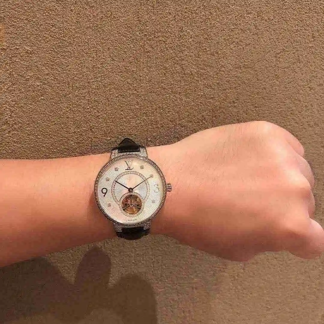 General Watches LV watch for men with original fully automatic mechanical movement, top grade 316 precision steel case with mineral super strong mirror diameter 41mm KK04250 view 6
