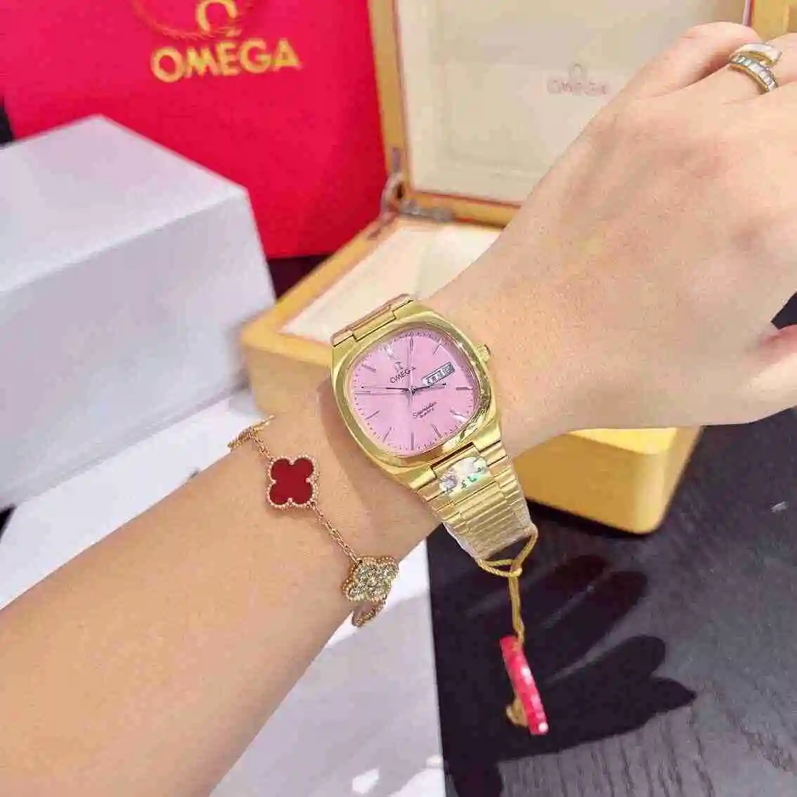General Watches Omega Watch Women's Watch Paired with Original Fully Automatic Mechanical Movement Top Grade 316 Precision Steel Case with Mineral Super Strong Mirror Diameter 36mm KK02850 view 3