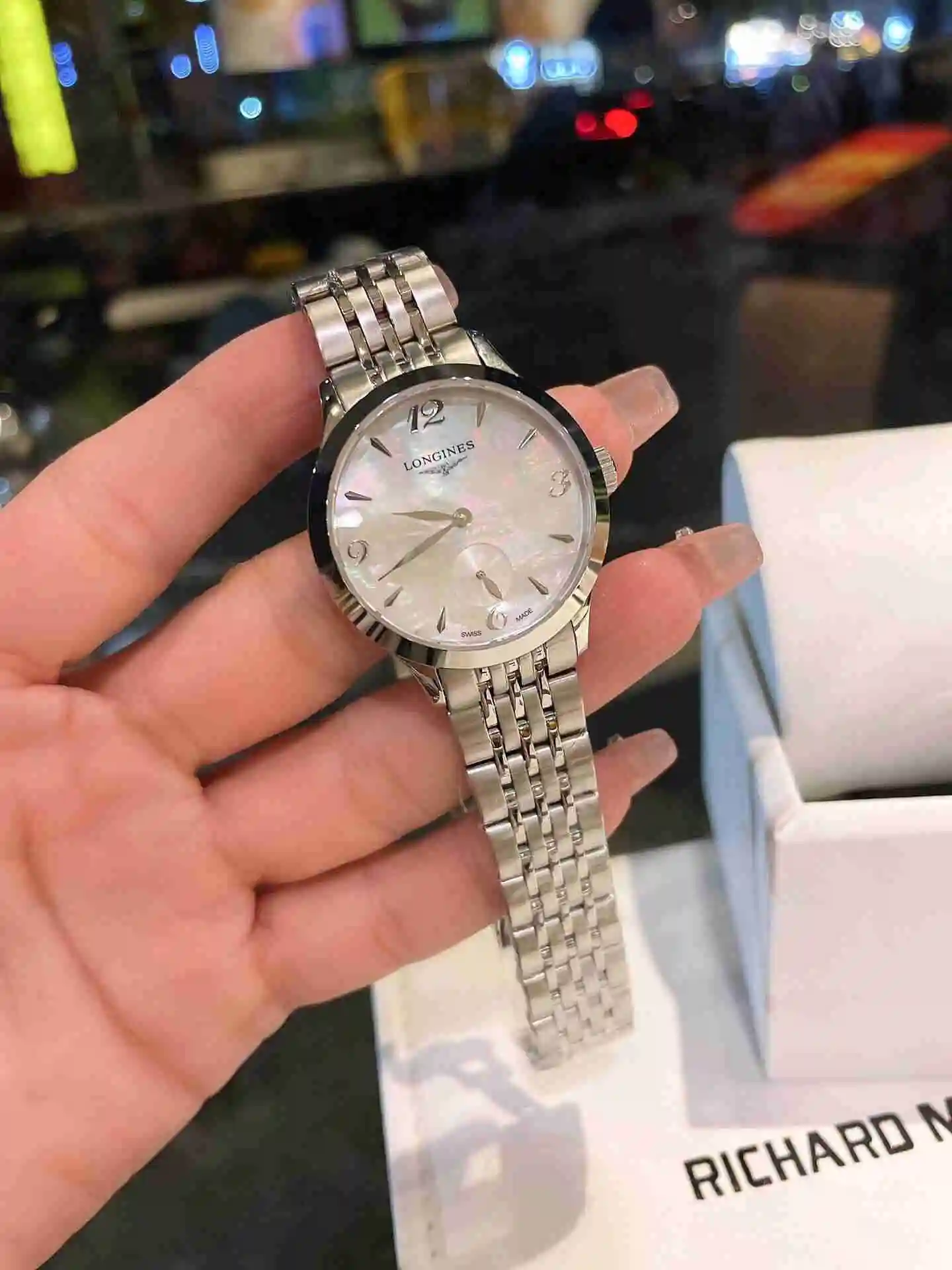 General Watches Longines Watch Women's Watch Paired with Original Fully Automatic Mechanical Movement Top Grade 316 Precision Steel Case with Mineral Super Strong Mirror Diameter 32mm KK02650 view 8