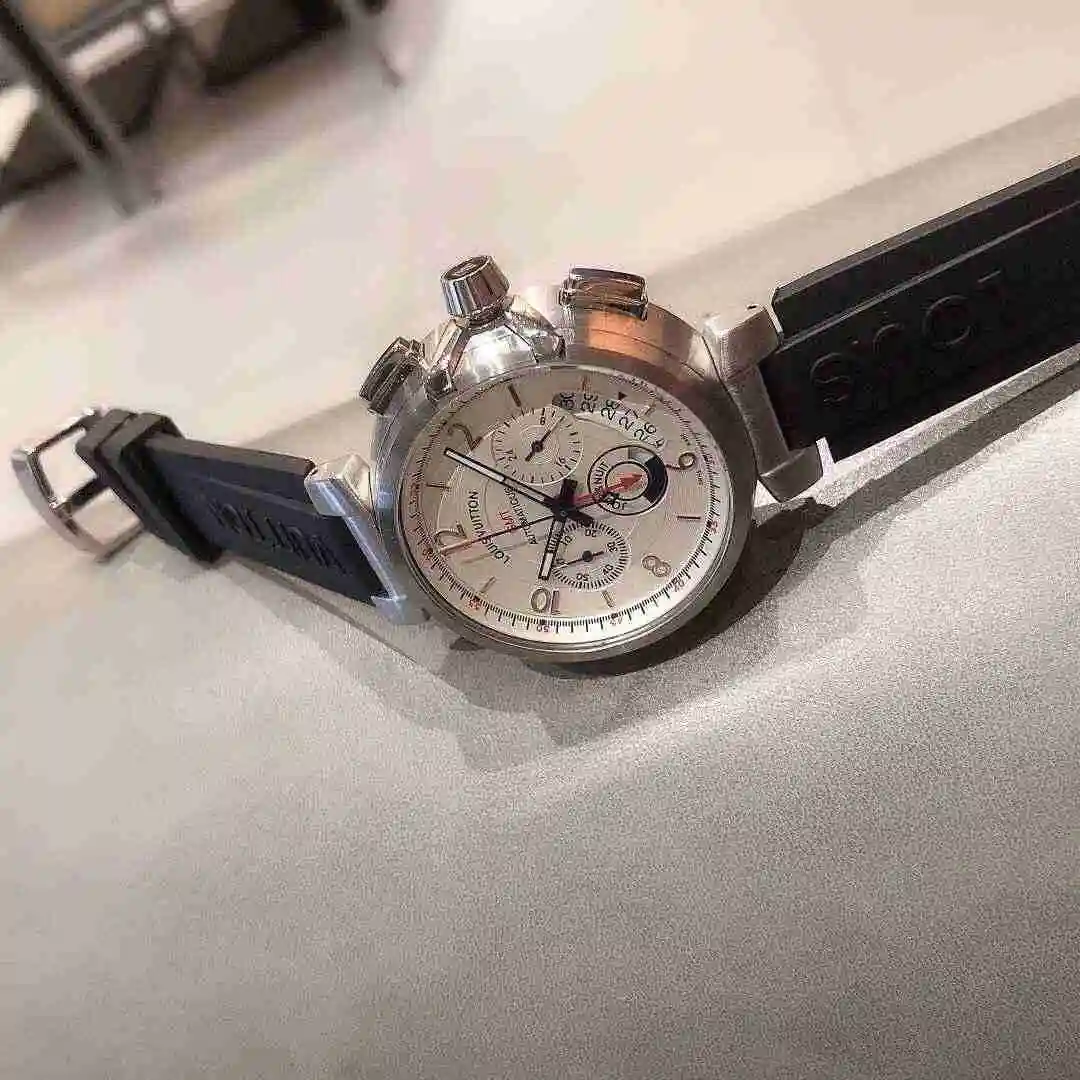 General Watches LV watch for men with original fully automatic mechanical movement, top grade 316 precision steel case with mineral super strong mirror diameter of 43mm KK03450 view 6