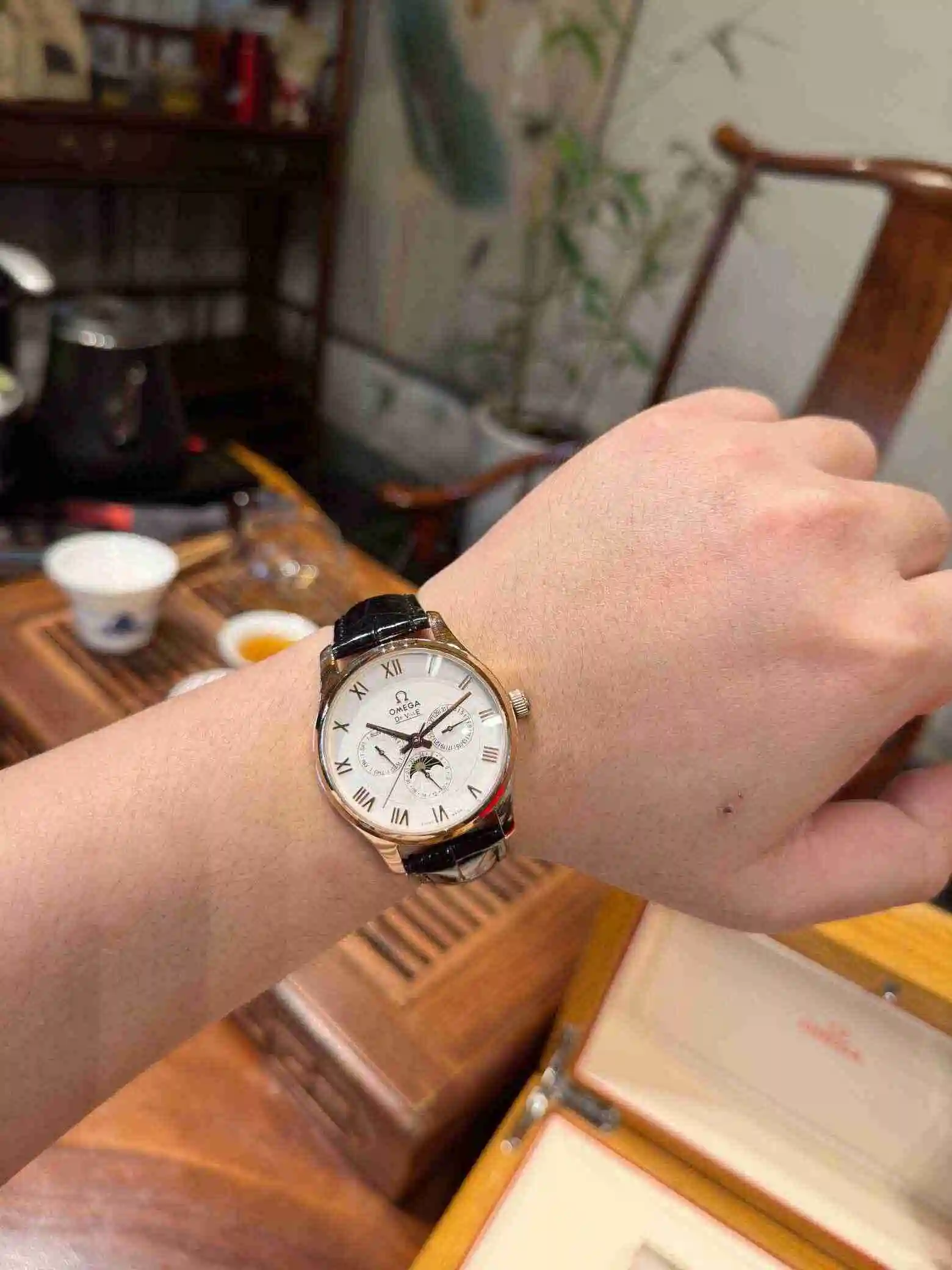 General Watches Omega Watch Men's Watch Paired with Original Fully Automatic Mechanical Movement Top Grade 316 Precision Steel Case with Mineral Super Strong Mirror Diameter 40mm KK05 view 5