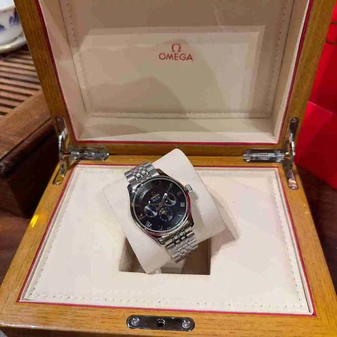General Watches Omega Watch Men's Watch Paired with Original Fully Automatic Mechanical Movement Top Grade 316 Precision Steel Case with Mineral Super Strong Mirror Diameter 40mm KK05 view 6