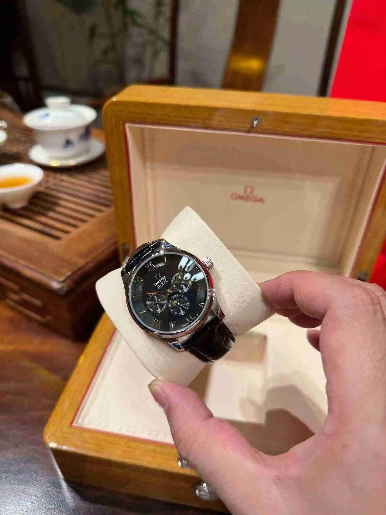 General Watches Omega Watch Men's Watch Paired with Original Fully Automatic Mechanical Movement Top Grade 316 Precision Steel Case with Mineral Super Strong Mirror Diameter 40mm KK05 view 7