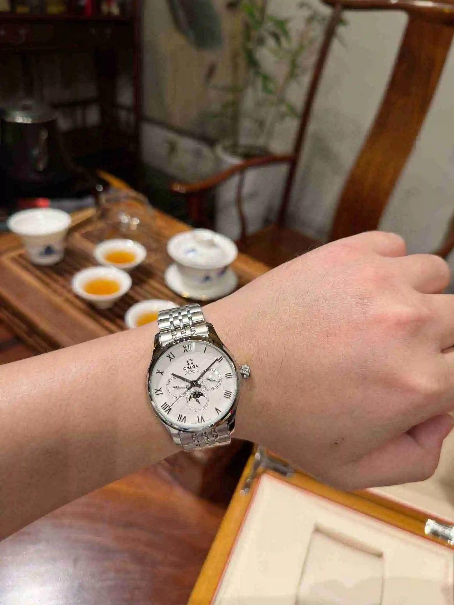 General Watches Omega Watch Men's Watch Paired with Original Fully Automatic Mechanical Movement Top Grade 316 Precision Steel Case with Mineral Super Strong Mirror Diameter 40mm KK05 view 9