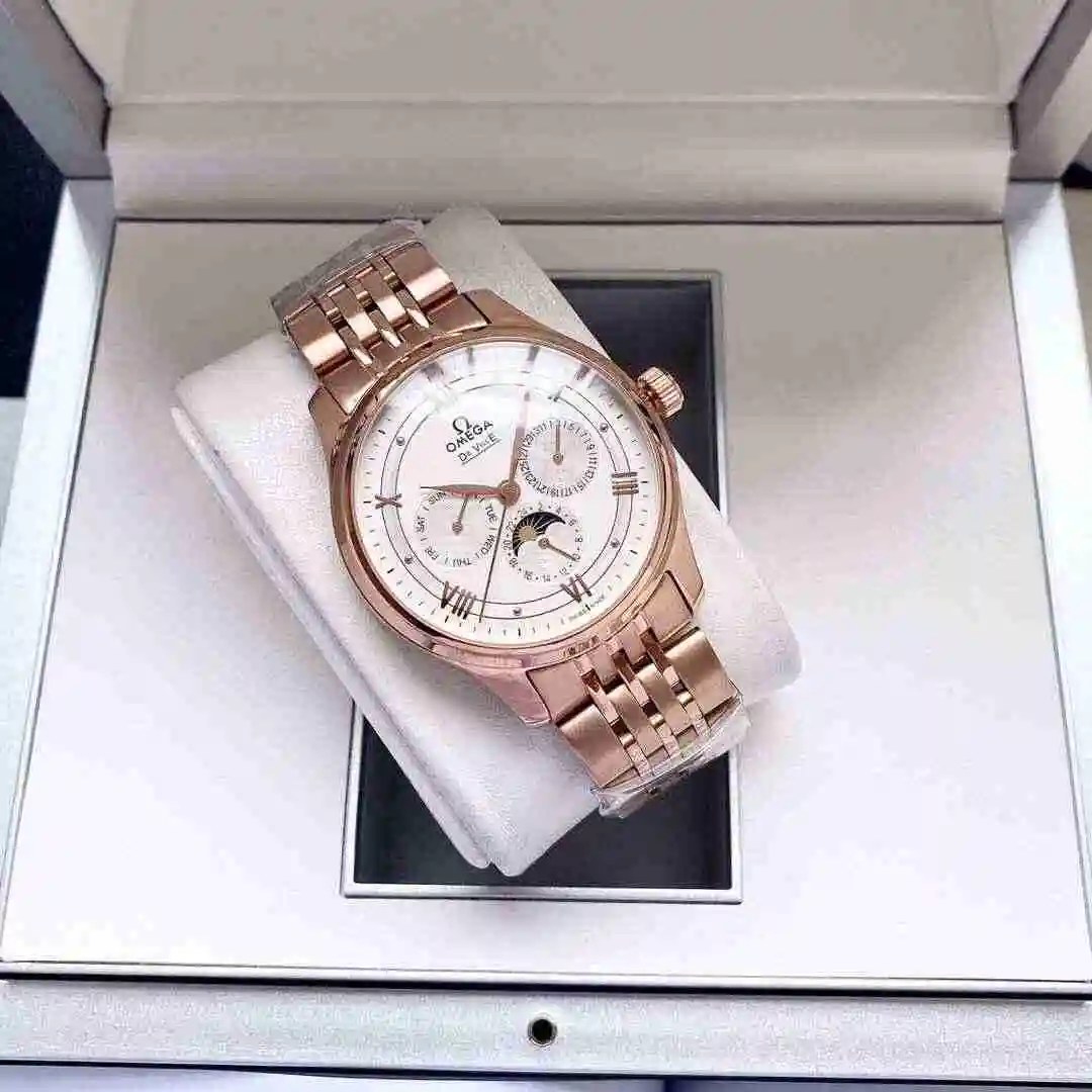 General Watches Omega Watch Men's Watch Paired with Original Fully Automatic Mechanical Movement Top Grade 316 Precision Steel Case with Mineral Super Strong Mirror Diameter 40mm KK04850 view 6