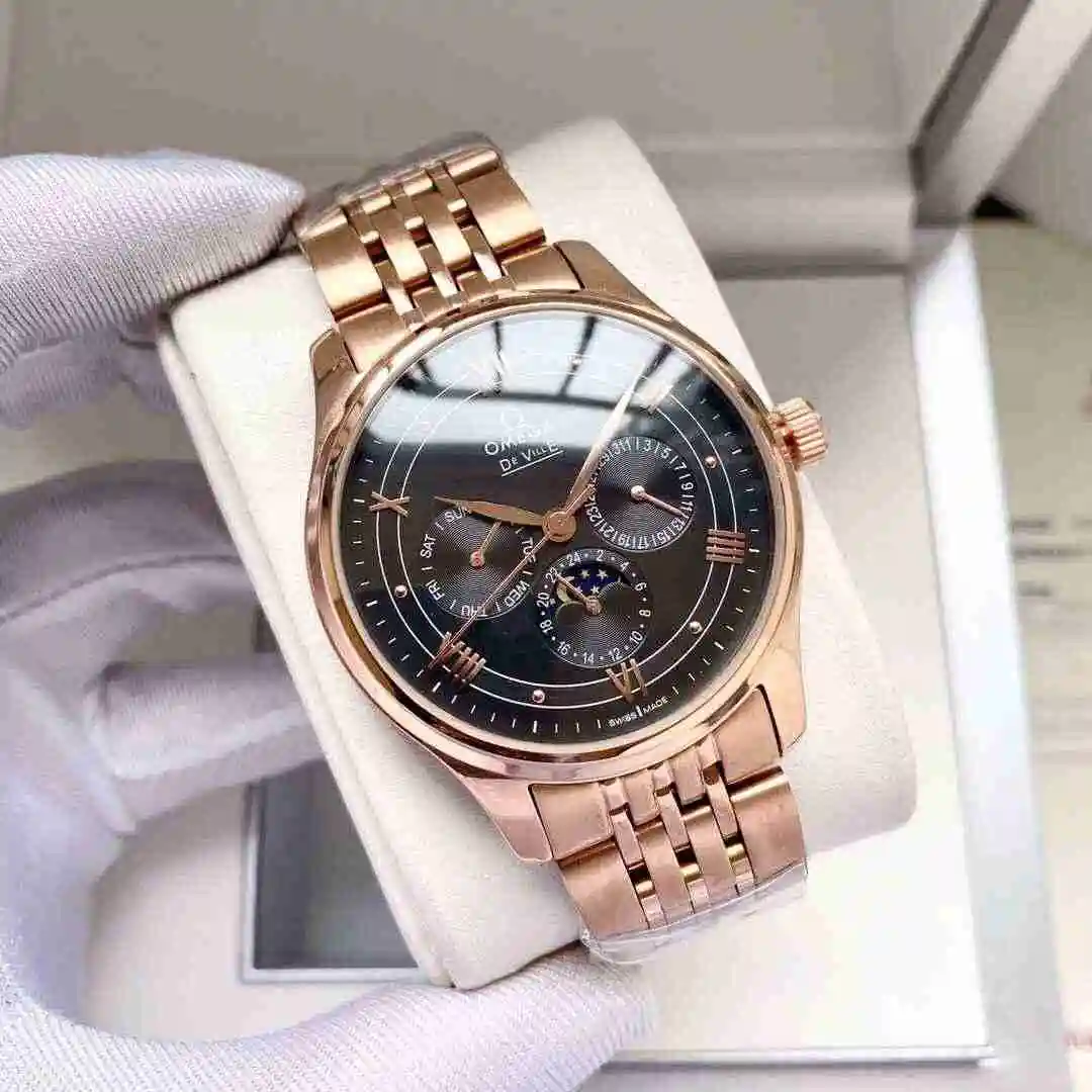 General Watches Omega Watch Men's Watch Paired with Original Fully Automatic Mechanical Movement Top Grade 316 Precision Steel Case with Mineral Super Strong Mirror Diameter 40mm KK04850 view 8