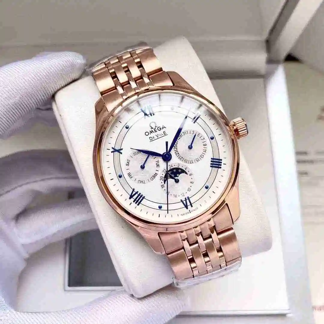 General Watches Omega Watch Men's Watch Paired with Original Fully Automatic Mechanical Movement Top Grade 316 Precision Steel Case with Mineral Super Strong Mirror Diameter 40mm KK04850 view 9