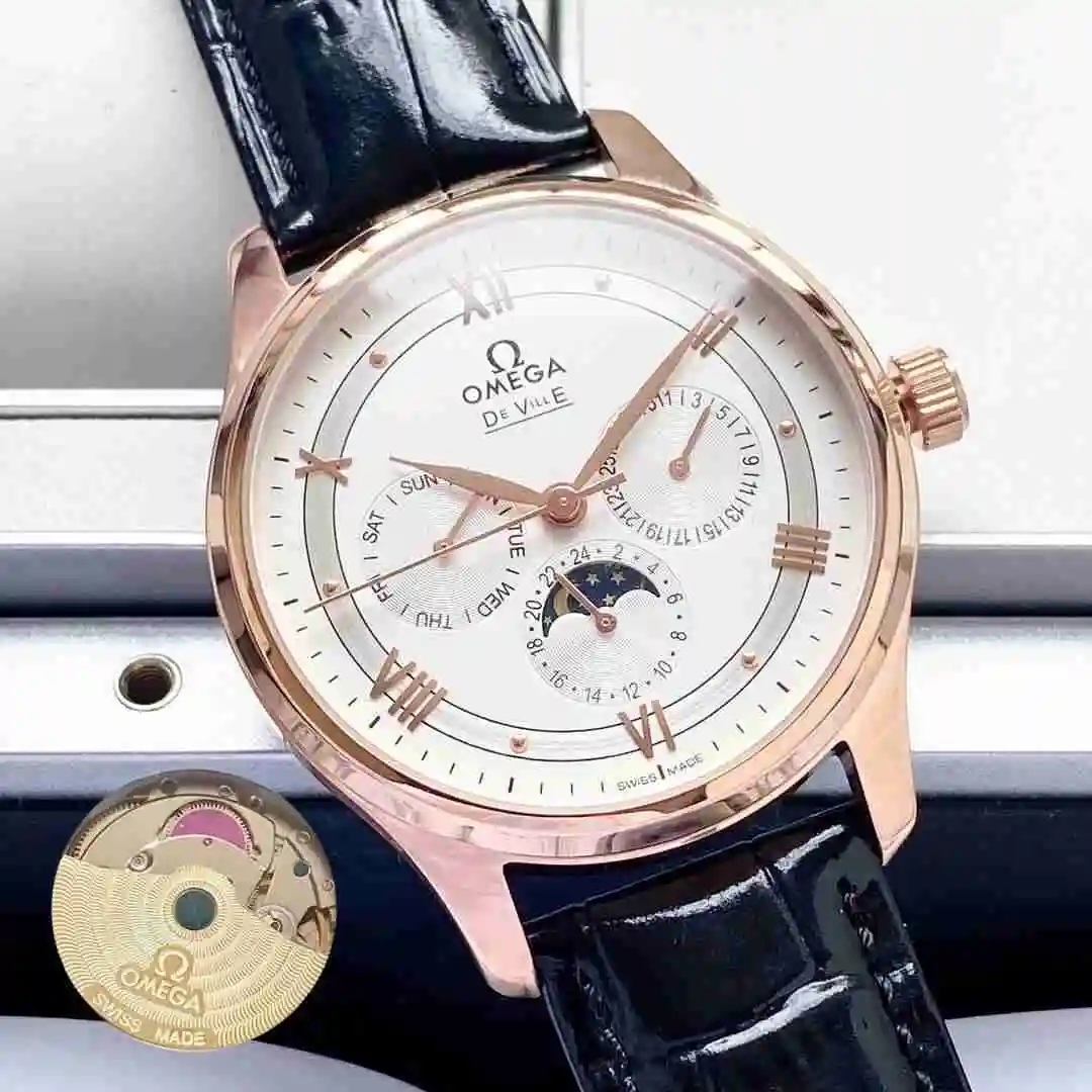 General Watches Omega Watch Men's Watch Paired with Original Fully Automatic Mechanical Movement Top Grade 316 Precision Steel Case with Mineral Super Strong Mirror Diameter 40mm KK05050 2 view 4