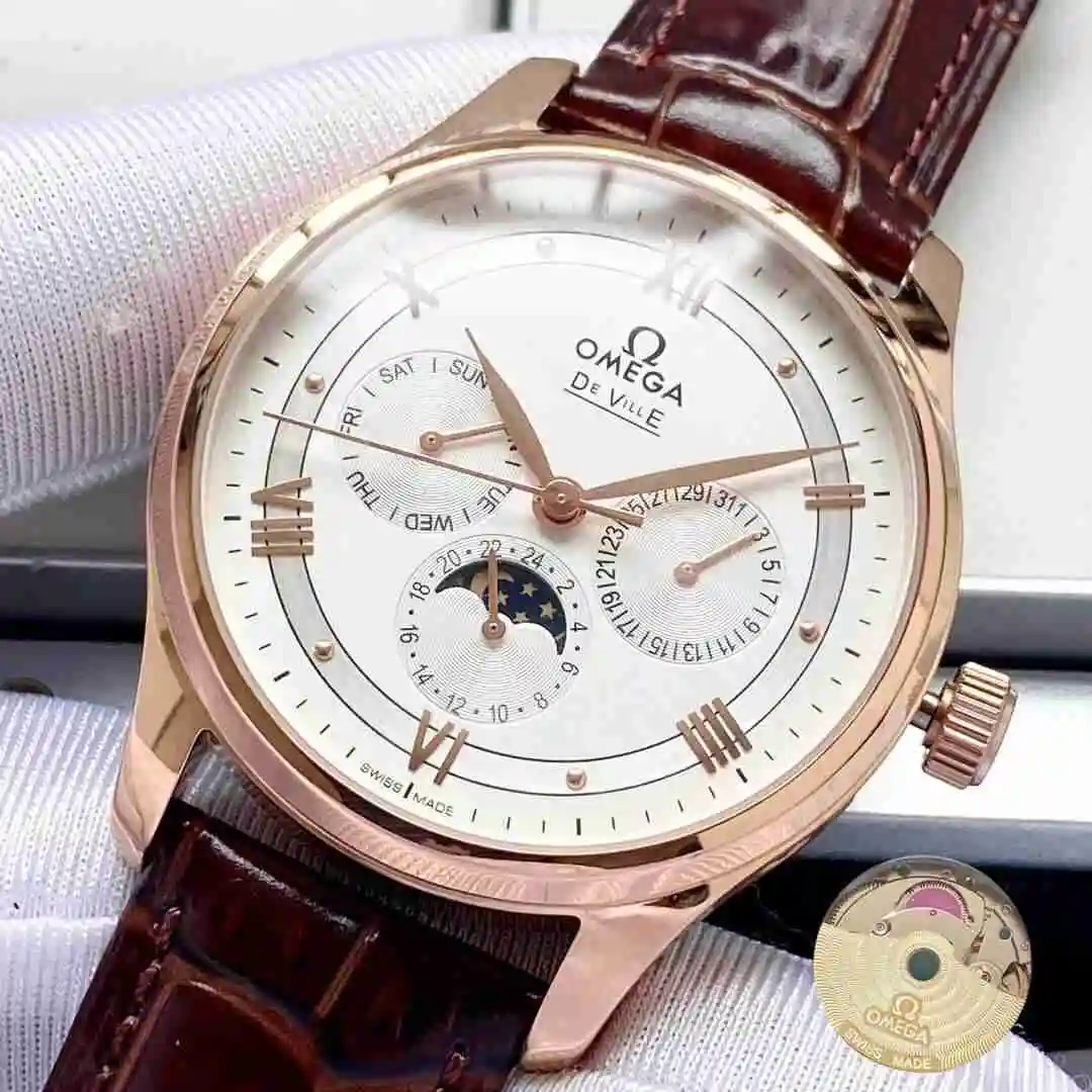 General Watches Omega Watch Men's Watch Paired with Original Fully Automatic Mechanical Movement Top Grade 316 Precision Steel Case with Mineral Super Strong Mirror Diameter 40mm KK05050 2 view 5