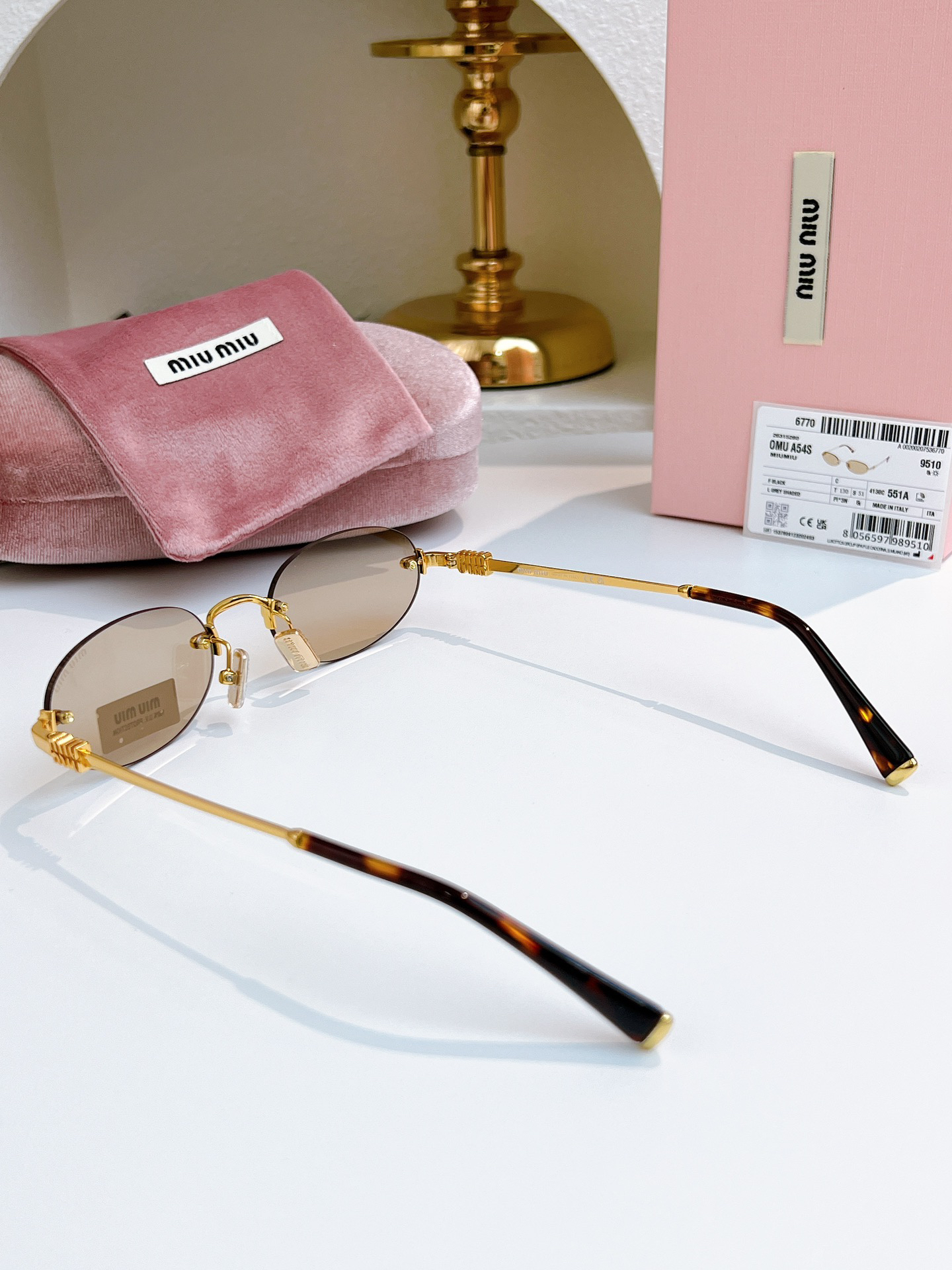 Miu Miu MIU MI EL:MUA54 Size 51-20-130 Sunglasses view 6