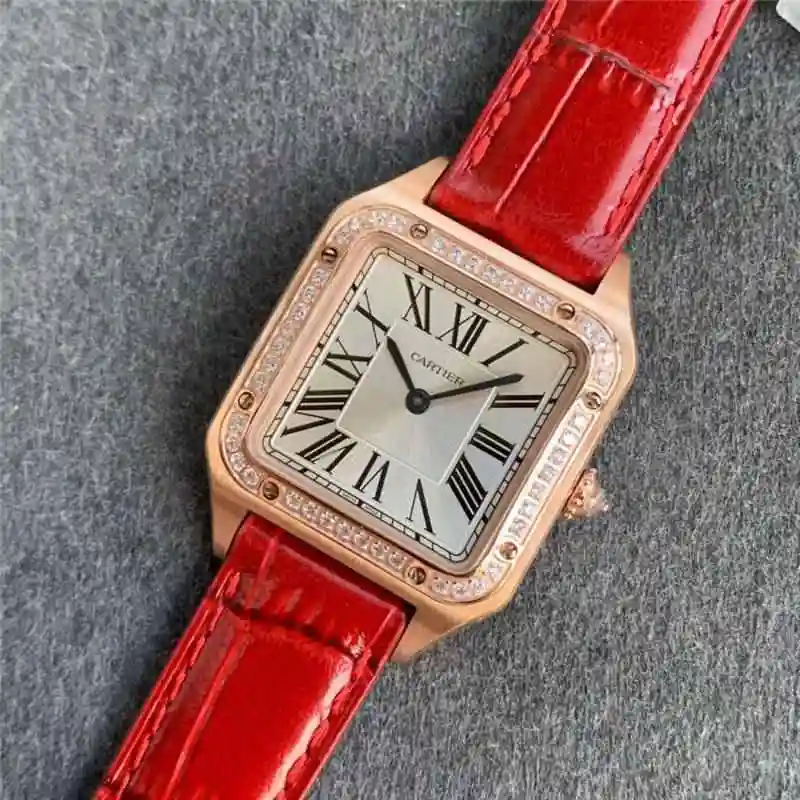 Cartier Santos Dumont series men's clothing: 43.5x31.4mm thickness 7.3mm, women's clothing 38x27.5mm thickness 7.3mm Watch view 2