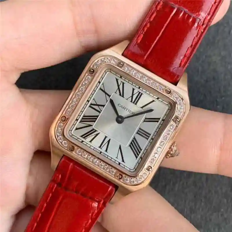 Cartier Santos Dumont series men's clothing: 43.5x31.4mm thickness 7.3mm, women's clothing 38x27.5mm thickness 7.3mm Watch view 8