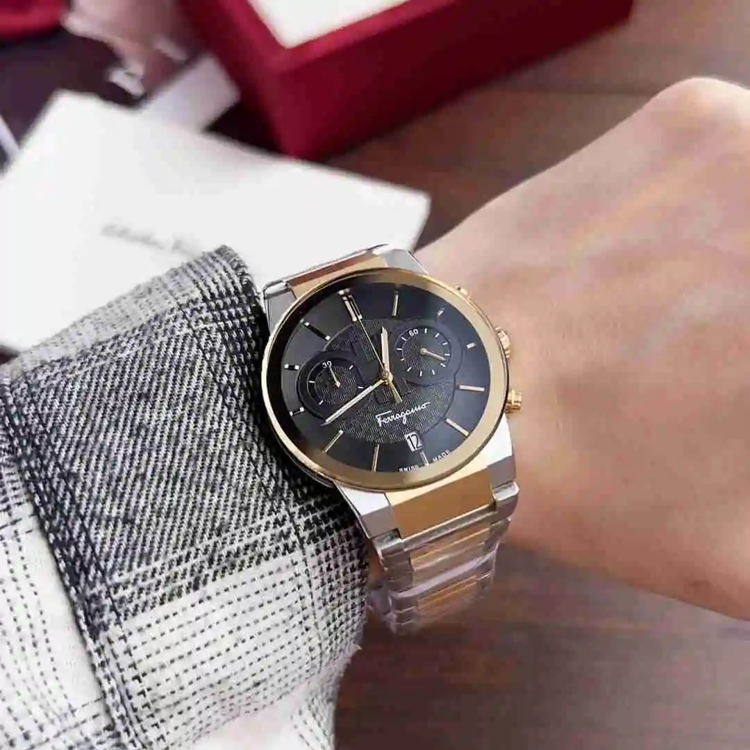 General Watches Ferragamo Watch Men's Watch Paired with Original Fully Automatic Mechanical Movement Top Grade 316 Precision Steel Case with Mineral Super Strong Mirror Diameter 41mm KK09800 3 view 2