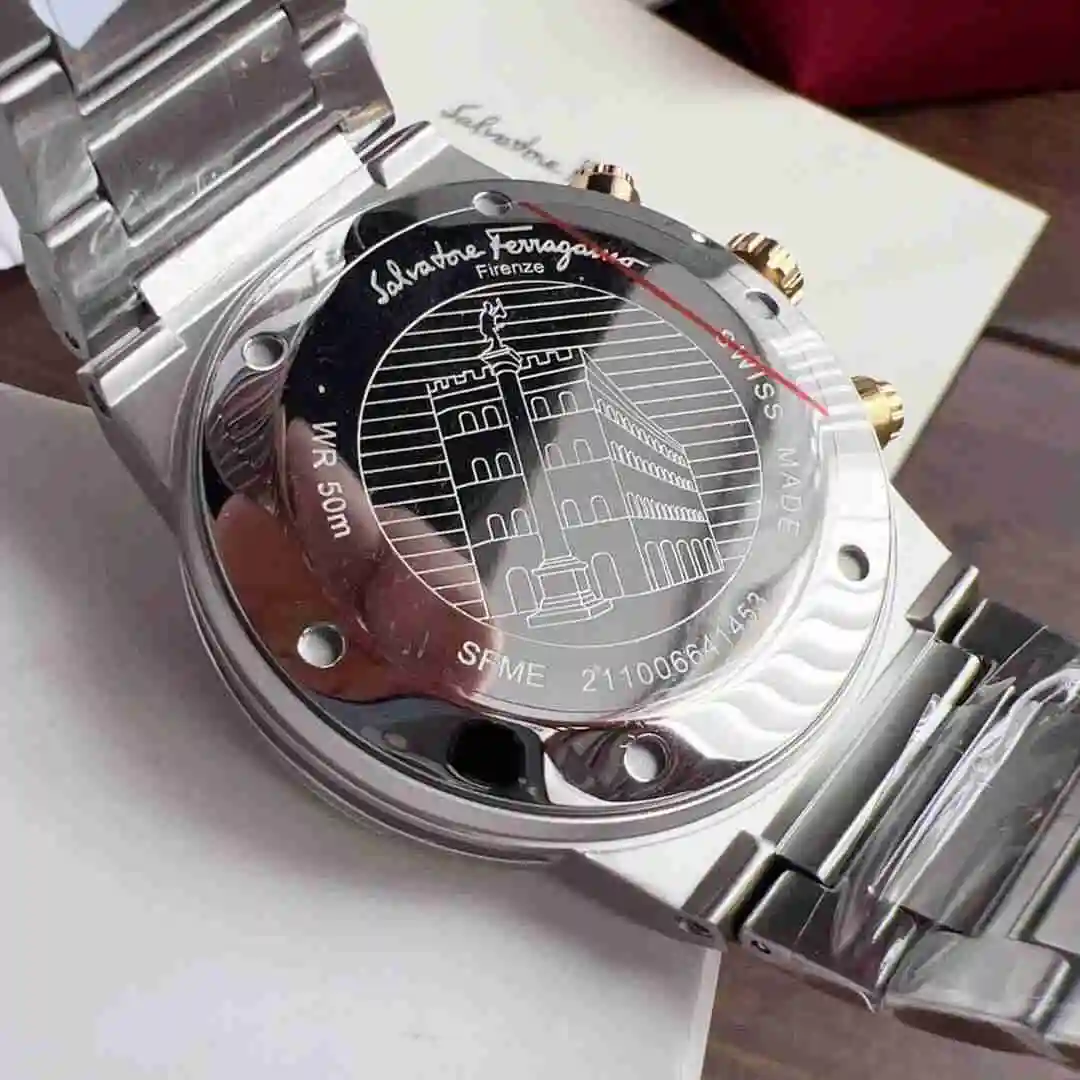 General Watches Ferragamo Watch Men's Watch Paired with Original Fully Automatic Mechanical Movement Top Grade 316 Precision Steel Case with Mineral Super Strong Mirror Diameter 41mm KK09800 3 view 4