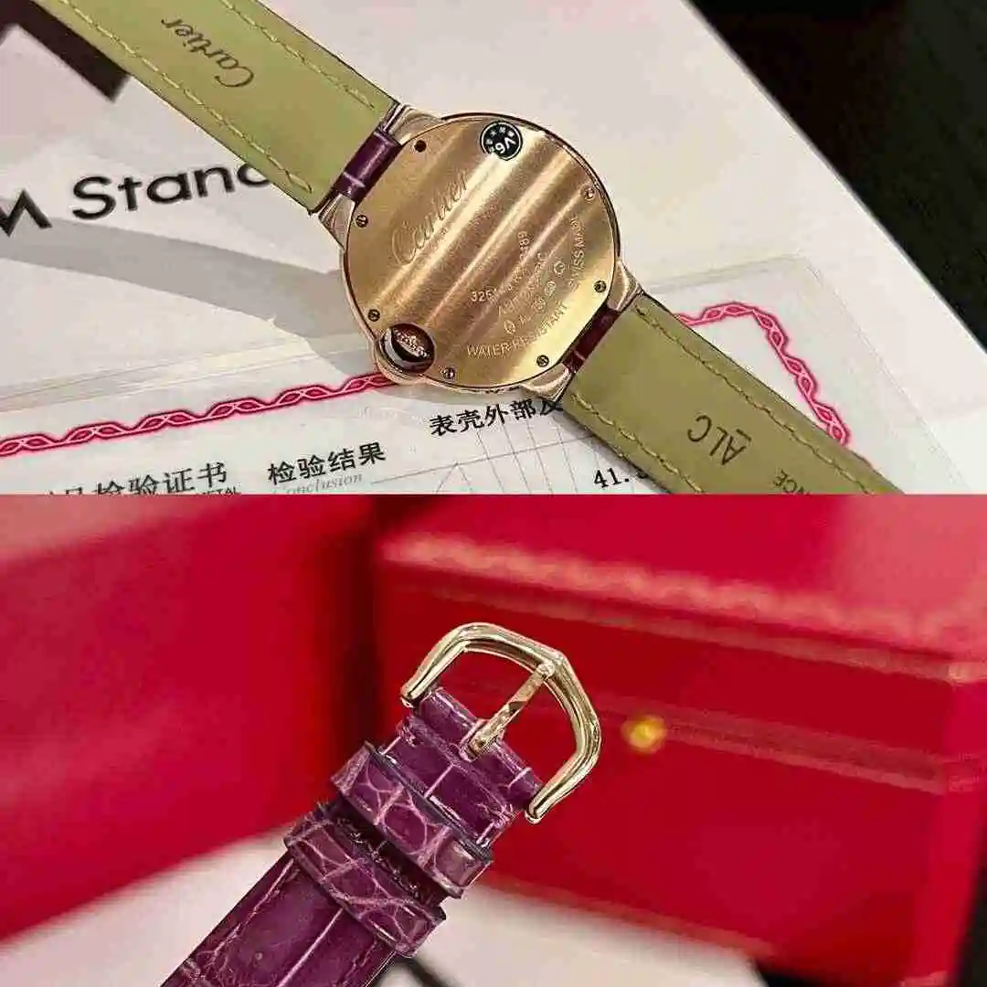 General Watches Cartier watch for women with original fully automatic mechanical movement, top grade 316 precision steel case with mineral super strong mirror diameter 33mm kk view 2