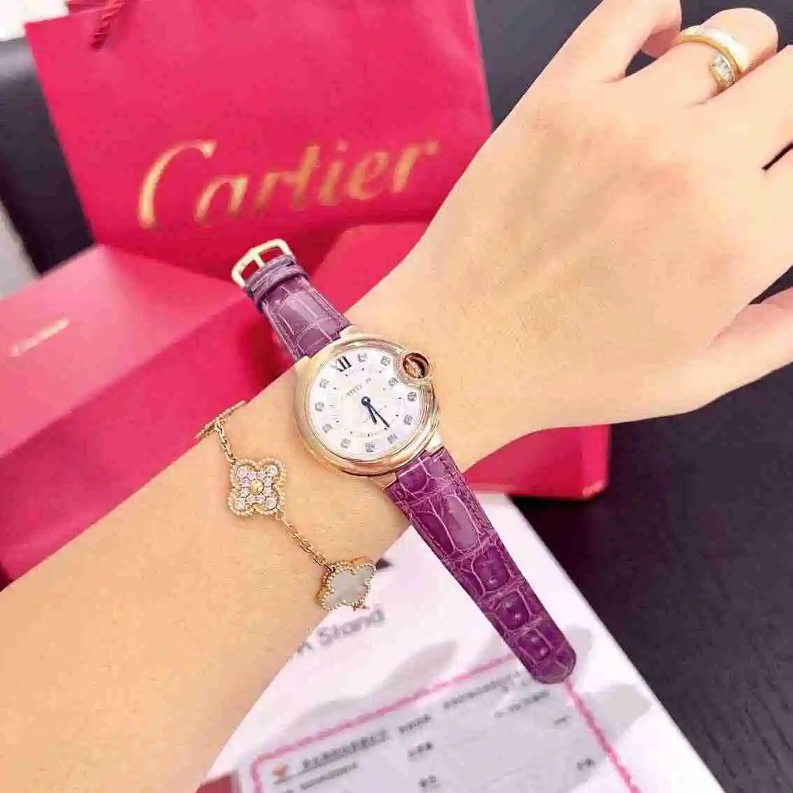 General Watches Cartier watch for women with original fully automatic mechanical movement, top grade 316 precision steel case with mineral super strong mirror diameter 33mm kk view 3