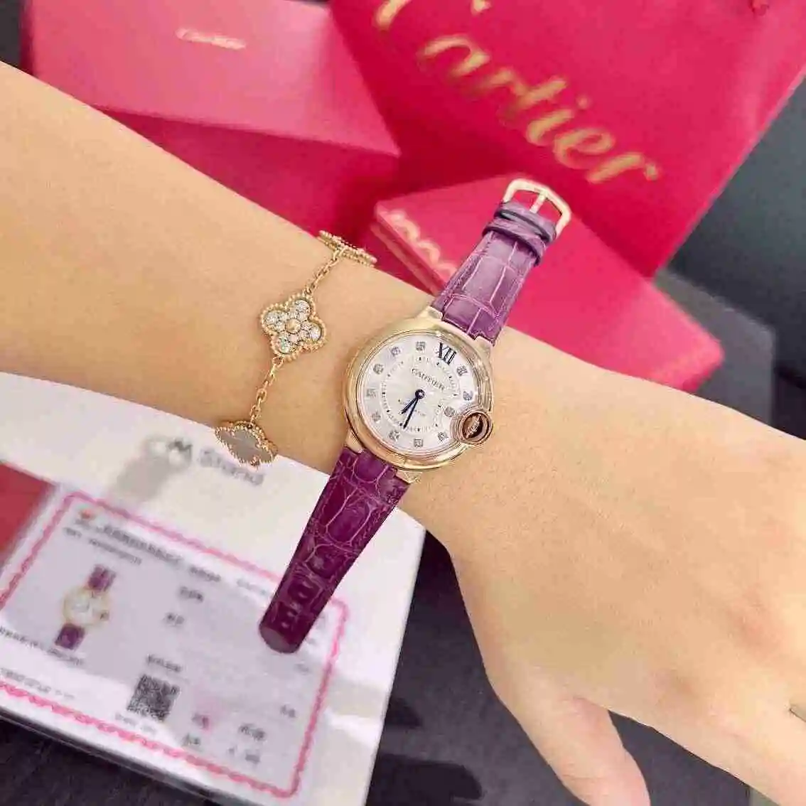 General Watches Cartier watch for women with original fully automatic mechanical movement, top grade 316 precision steel case with mineral super strong mirror diameter 33mm kk view 5