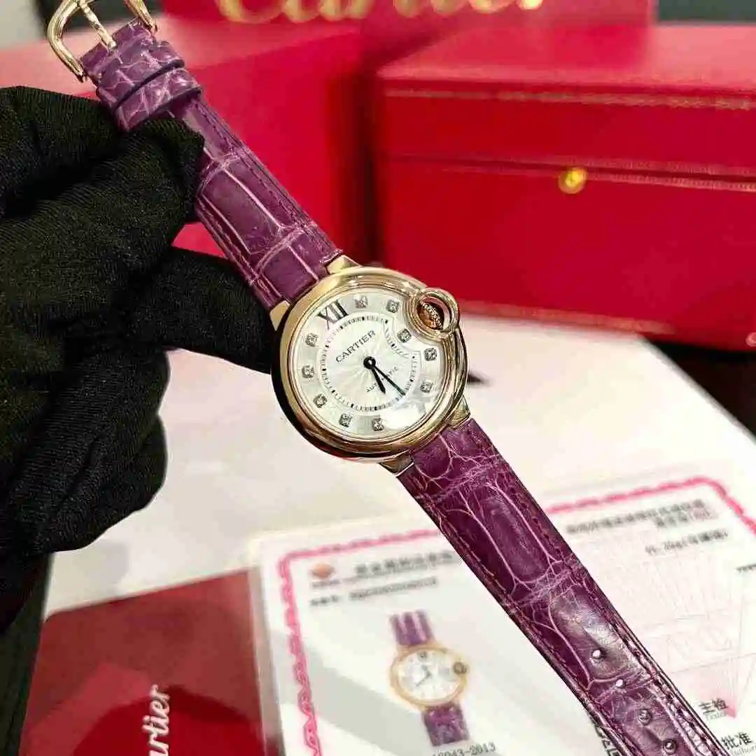 General Watches Cartier watch for women with original fully automatic mechanical movement, top grade 316 precision steel case with mineral super strong mirror diameter 33mm kk view 6
