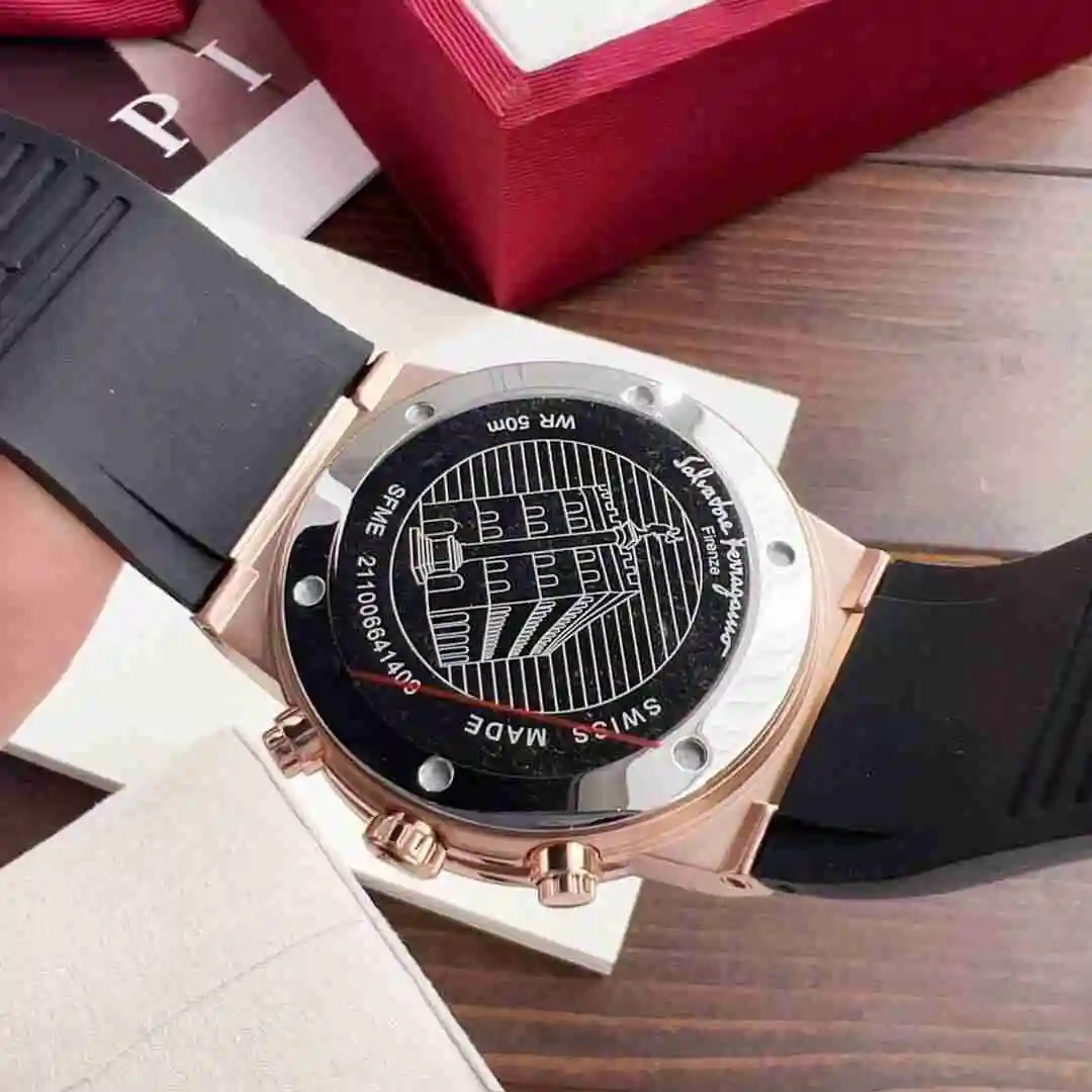 General Watches Ferragamo Watch Men's Watch Paired with Original Fully Automatic Mechanical Movement Top Grade 316 Precision Steel Case Case with Mineral Super Strong Mirror Diameter 41mm KK09800 4 view 4