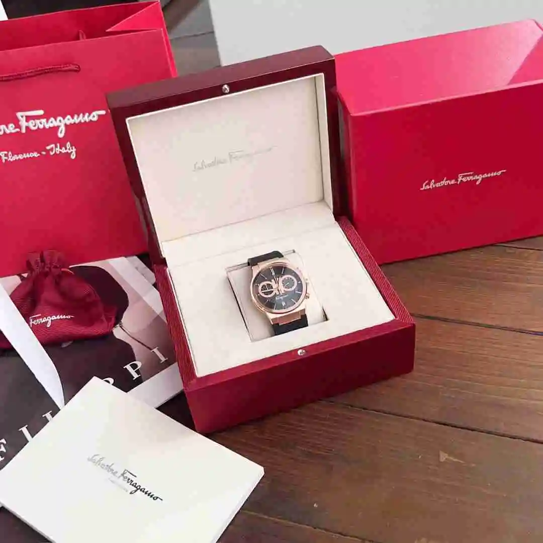 General Watches Ferragamo Watch Men's Watch Paired with Original Fully Automatic Mechanical Movement Top Grade 316 Precision Steel Case Case with Mineral Super Strong Mirror Diameter 41mm KK09800 4 view 7