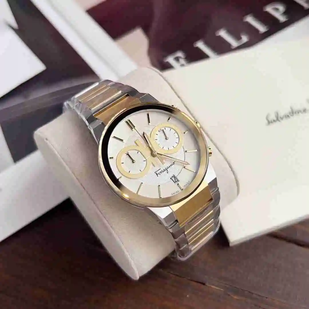 General Watches Ferragamo Watch Men's Watch Paired with Original Fully Automatic Mechanical Movement Top Grade 316 Precision Steel Case with Mineral Super Strong Mirror Diameter 41mm KK09800 view 6
