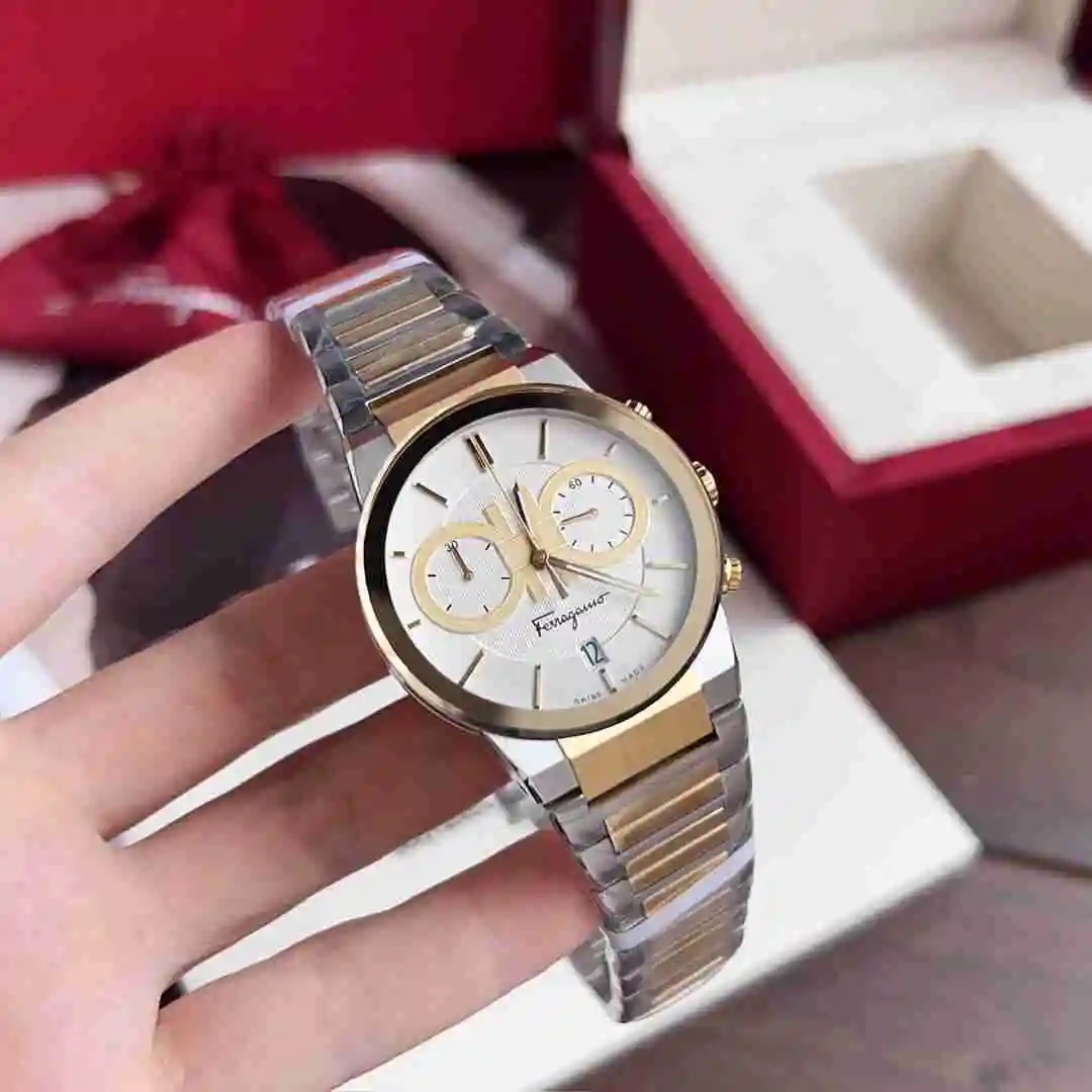 General Watches Ferragamo Watch Men's Watch Paired with Original Fully Automatic Mechanical Movement Top Grade 316 Precision Steel Case with Mineral Super Strong Mirror Diameter 41mm KK09800 view 9
