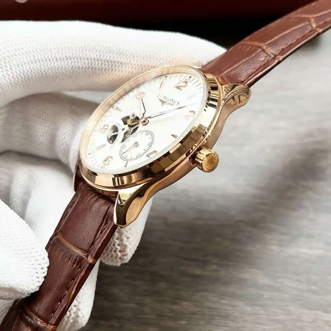 General Watches Longines Watch Lang@ men's watch with original fully automatic mechanical movement, top-grade 316 stainless steel case and strap, mineral super mirror, diameter 42mm KK04050 5 view 4