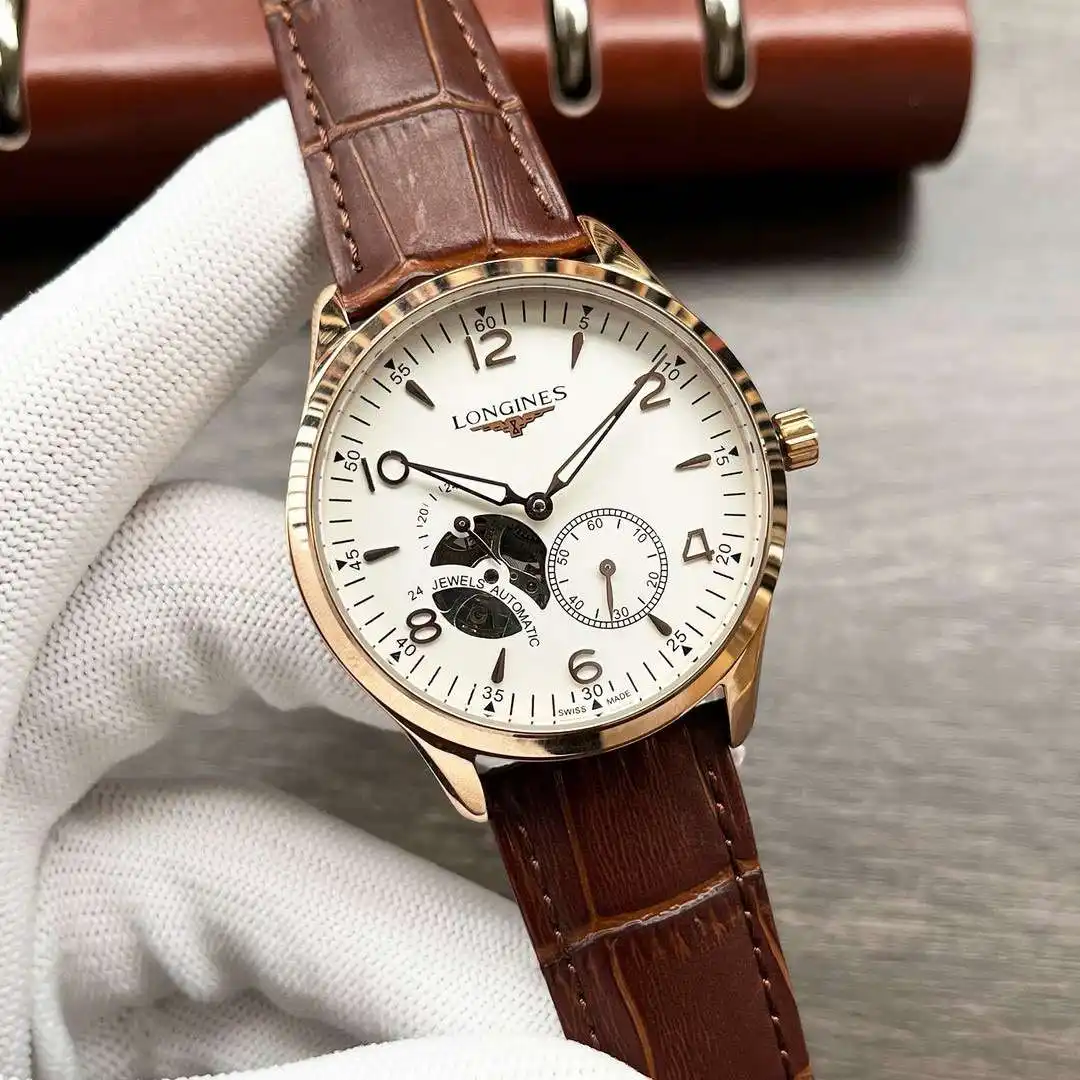 General Watches Longines Watch Lang@ men's watch with original fully automatic mechanical movement, top-grade 316 stainless steel case and strap, mineral super mirror, diameter 42mm KK04050 5 view 9
