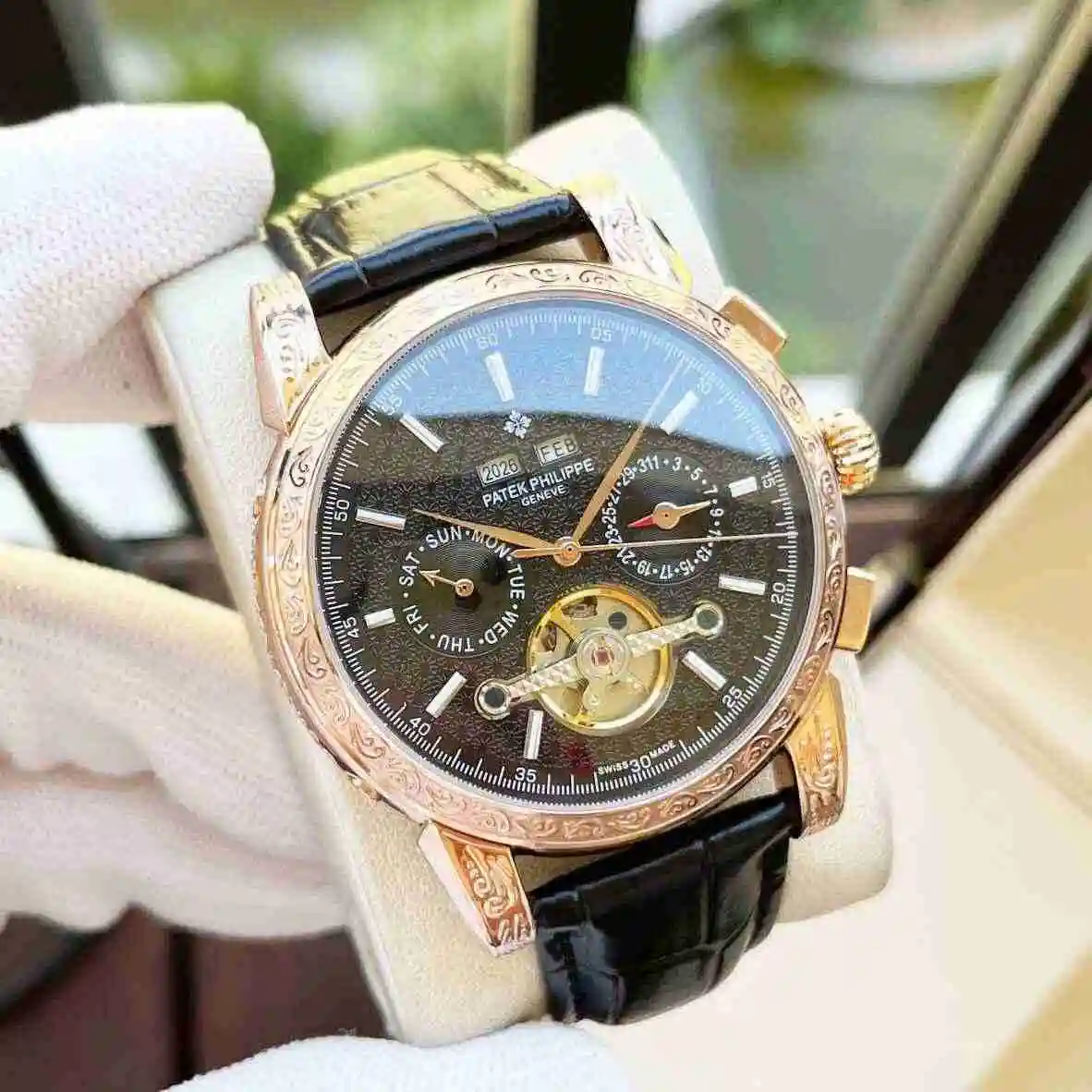 General Watches Patek Philippe Watch Men's Watch Paired with Original Fully Automatic Mechanical Movement Top Grade 316 Precision Steel Case Case with Mineral Super Strong Mirror Diameter 42mm KK06300 1 view 6