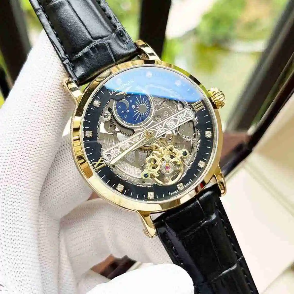 General Watches Longines Watch Men's Watch Paired with Original Fully Automatic Mechanical Movement Top Grade 316 Precision Steel Case with Mineral Super Strong Mirror Diameter 42mm KK04950 1 view 5