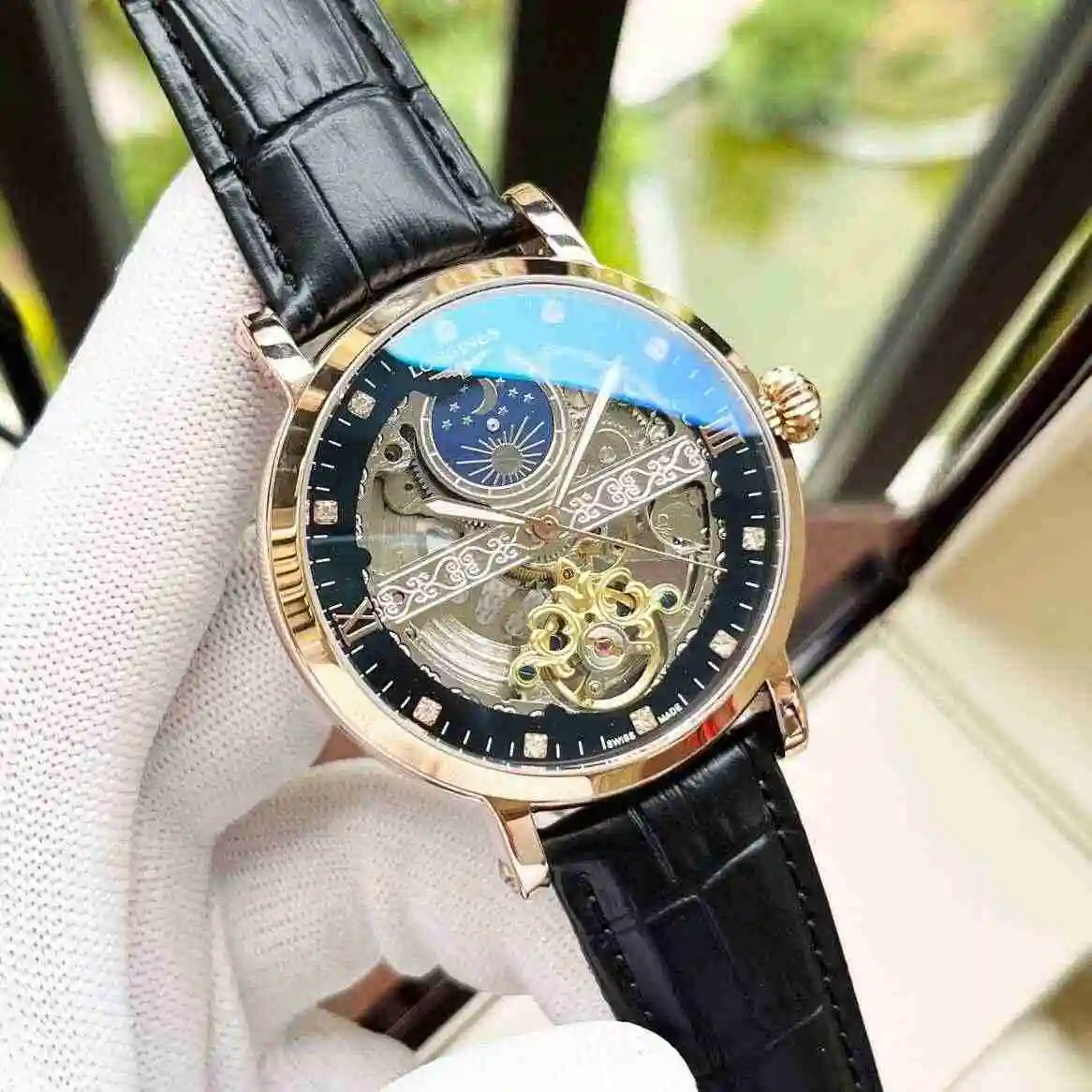 General Watches Longines Watch Men's Watch Paired with Original Fully Automatic Mechanical Movement Top Grade 316 Precision Steel Case with Mineral Super Strong Mirror Diameter 42mm KK04950 1 view 6