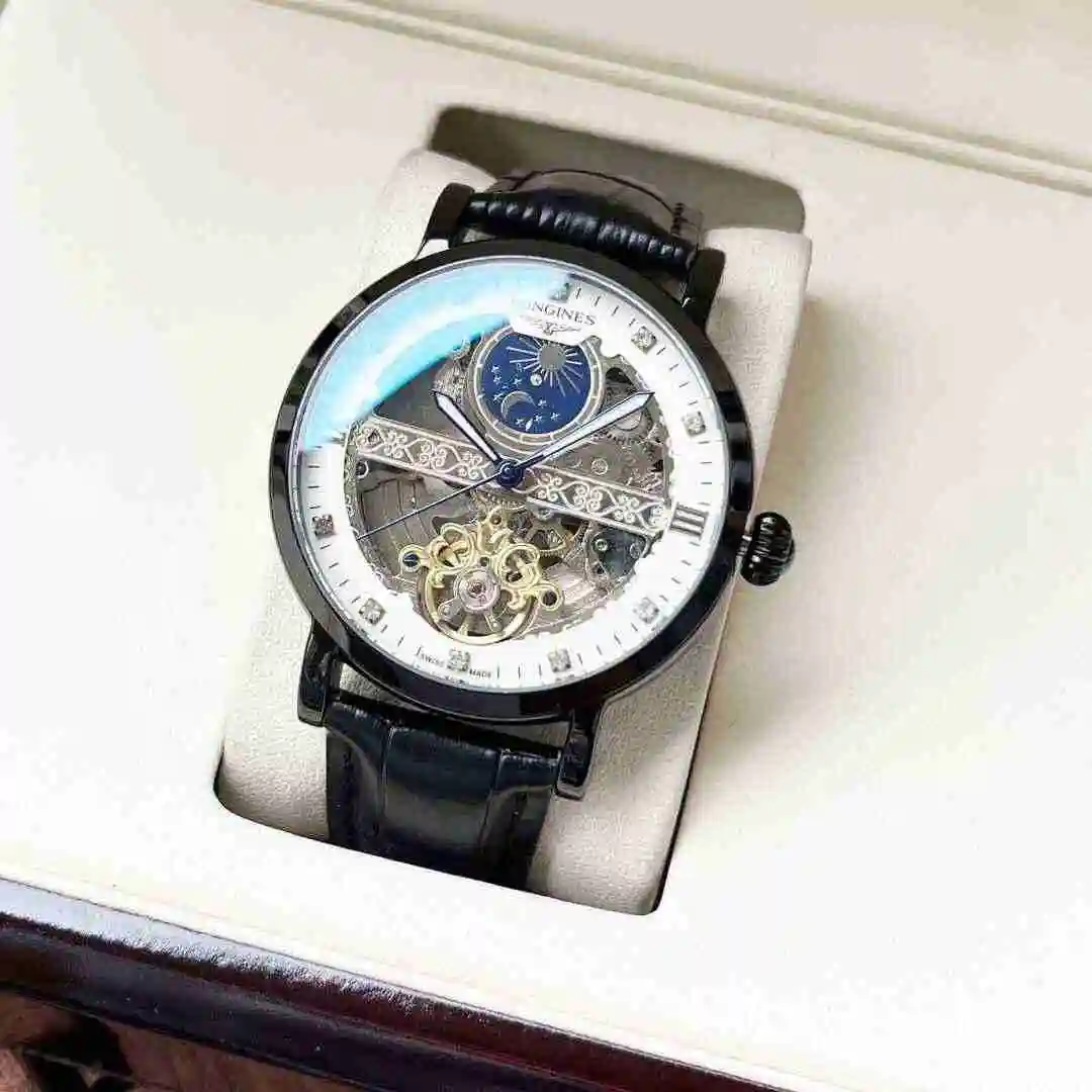 General Watches Longines Watch Men's Watch Paired with Original Fully Automatic Mechanical Movement Top Grade 316 Precision Steel Case with Mineral Super Strong Mirror Diameter 42mm KK04950 1 view 9