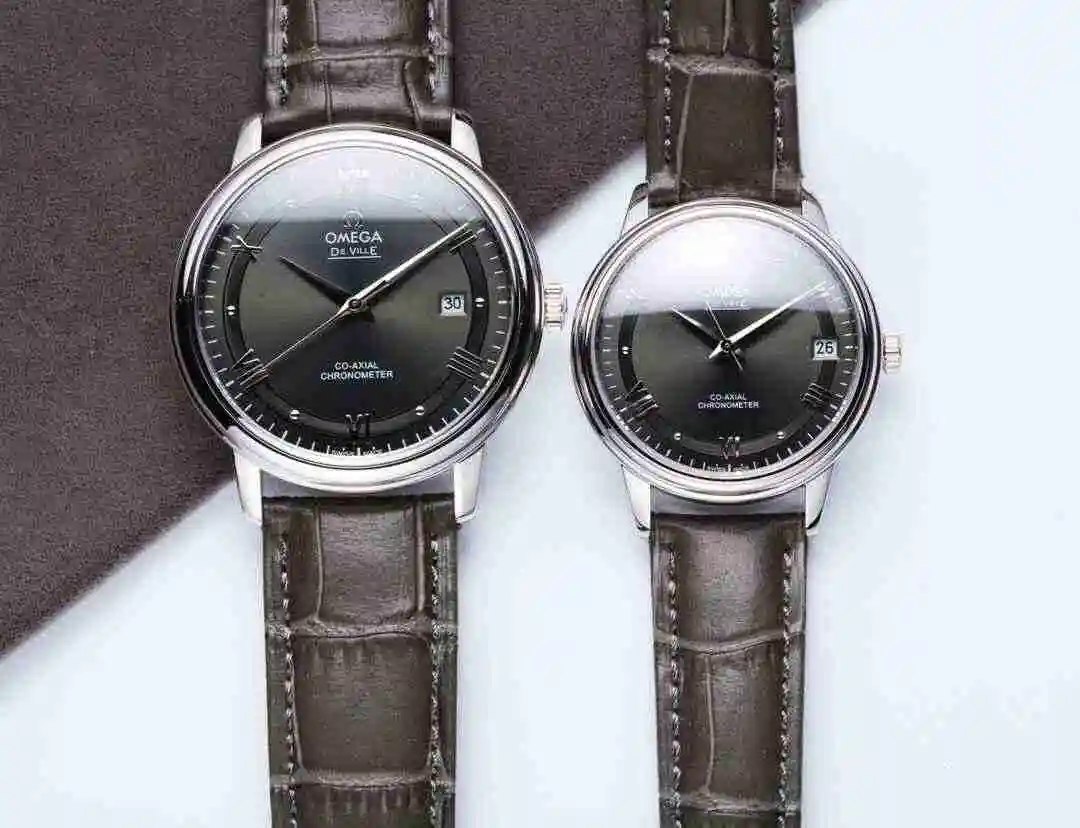 General Watches Omega Watch Couple Watch Paired with Original Fully Automatic Mechanical Movement Top Grade 316 Precision Steel Case with Mineral Super Strong Mirror Diameter Male 40mm Female 33mm KK05400 1 view 9