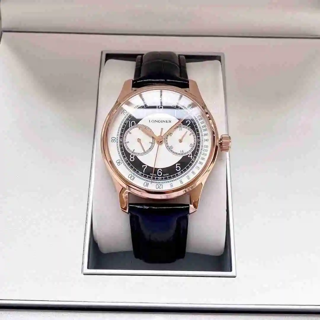 General Watches Longines Watch Men's Watch Paired with Original Fully Automatic Mechanical Movement Top Grade 316 Precision Steel Case with Mineral Super Strong Mirror Diameter 40mm KK05050 2 view 3