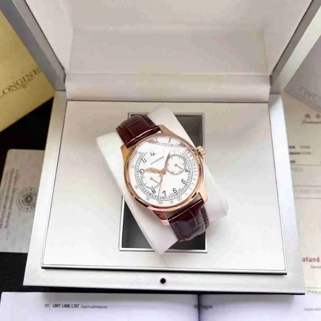 General Watches Longines Watch Men's Watch Paired with Original Fully Automatic Mechanical Movement Top Grade 316 Precision Steel Case with Mineral Super Strong Mirror Diameter 40mm KK05050 2 view 5