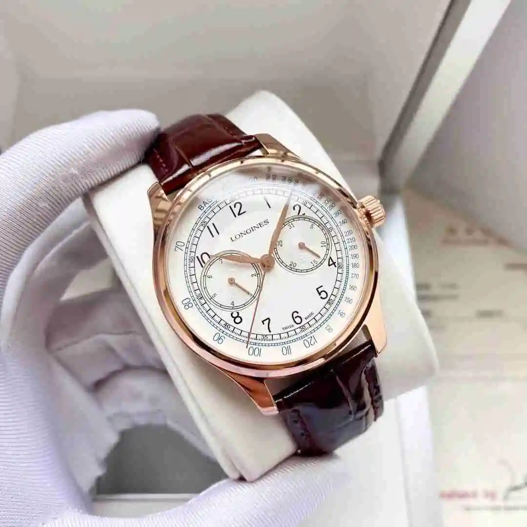 General Watches Longines Watch Men's Watch Paired with Original Fully Automatic Mechanical Movement Top Grade 316 Precision Steel Case with Mineral Super Strong Mirror Diameter 40mm KK05050 2 view 9