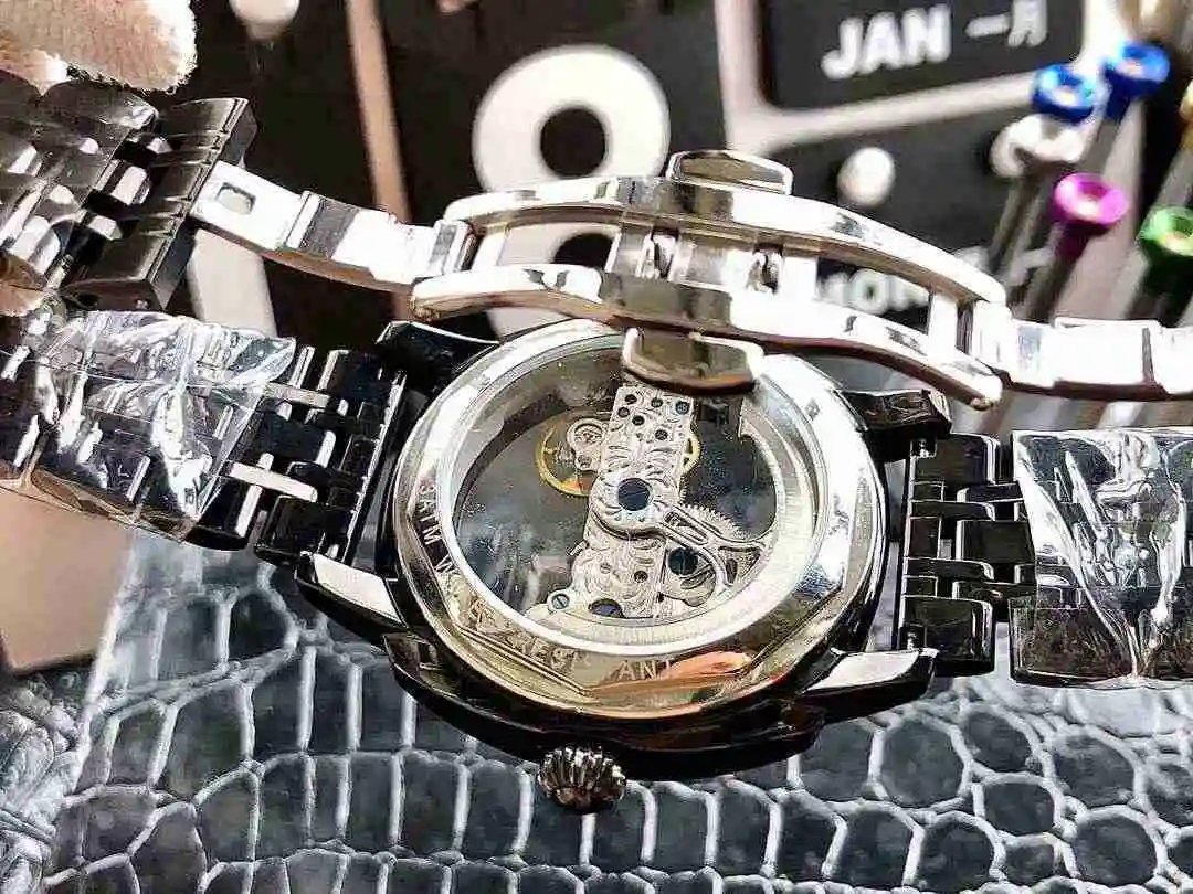 General Watches Patek Philippe Watch Men's Watch Paired with Original Fully Automatic Mechanical Movement Top Grade 316 Precision Steel Case Case with Mineral Super Strong Mirror Diameter 42mm KK04950 5 view 3