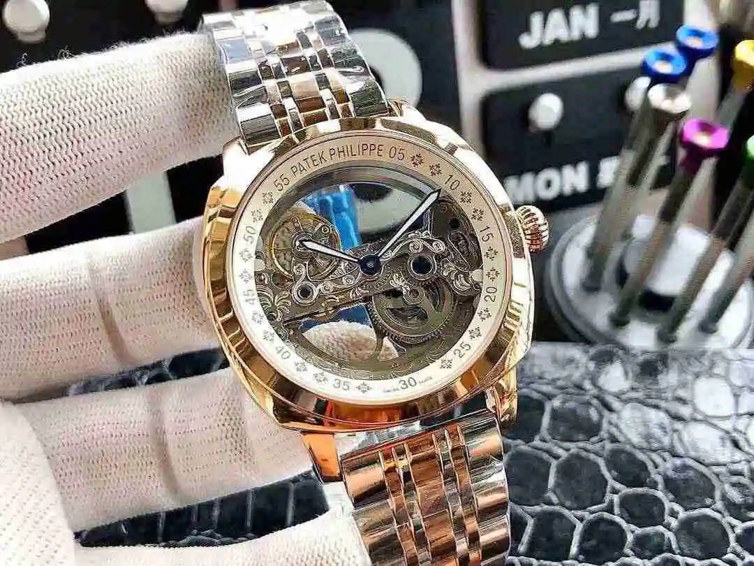 General Watches Patek Philippe Watch Men's Watch Paired with Original Fully Automatic Mechanical Movement Top Grade 316 Precision Steel Case Case with Mineral Super Strong Mirror Diameter 42mm KK04950 5 view 6
