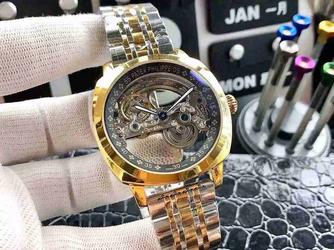General Watches Patek Philippe Watch Men's Watch Paired with Original Fully Automatic Mechanical Movement Top Grade 316 Precision Steel Case Case with Mineral Super Strong Mirror Diameter 42mm KK04950 5 view 7