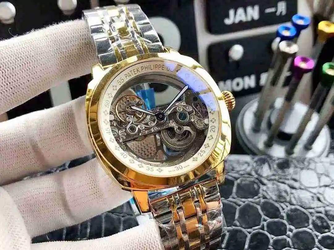 General Watches Patek Philippe Watch Men's Watch Paired with Original Fully Automatic Mechanical Movement Top Grade 316 Precision Steel Case Case with Mineral Super Strong Mirror Diameter 42mm KK04950 5 view 8