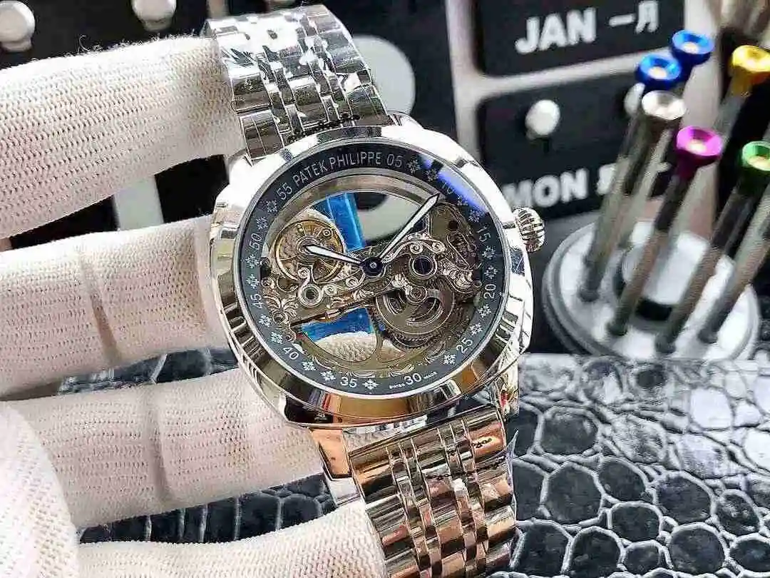General Watches Patek Philippe Watch Men's Watch Paired with Original Fully Automatic Mechanical Movement Top Grade 316 Precision Steel Case Case with Mineral Super Strong Mirror Diameter 42mm KK04950 5 view 9