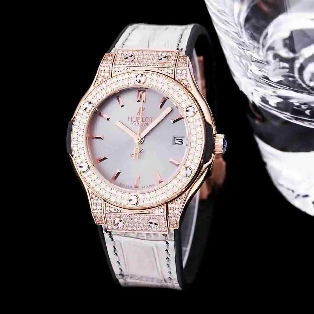 General Watches Hublot Yubo Watch Women's Watch Paired with Original Fully Automatic Mechanical Movement Top Grade 316 Precision Steel Case with Mineral Super Strong Mirror Diameter 40mm KK03350 2 view 5