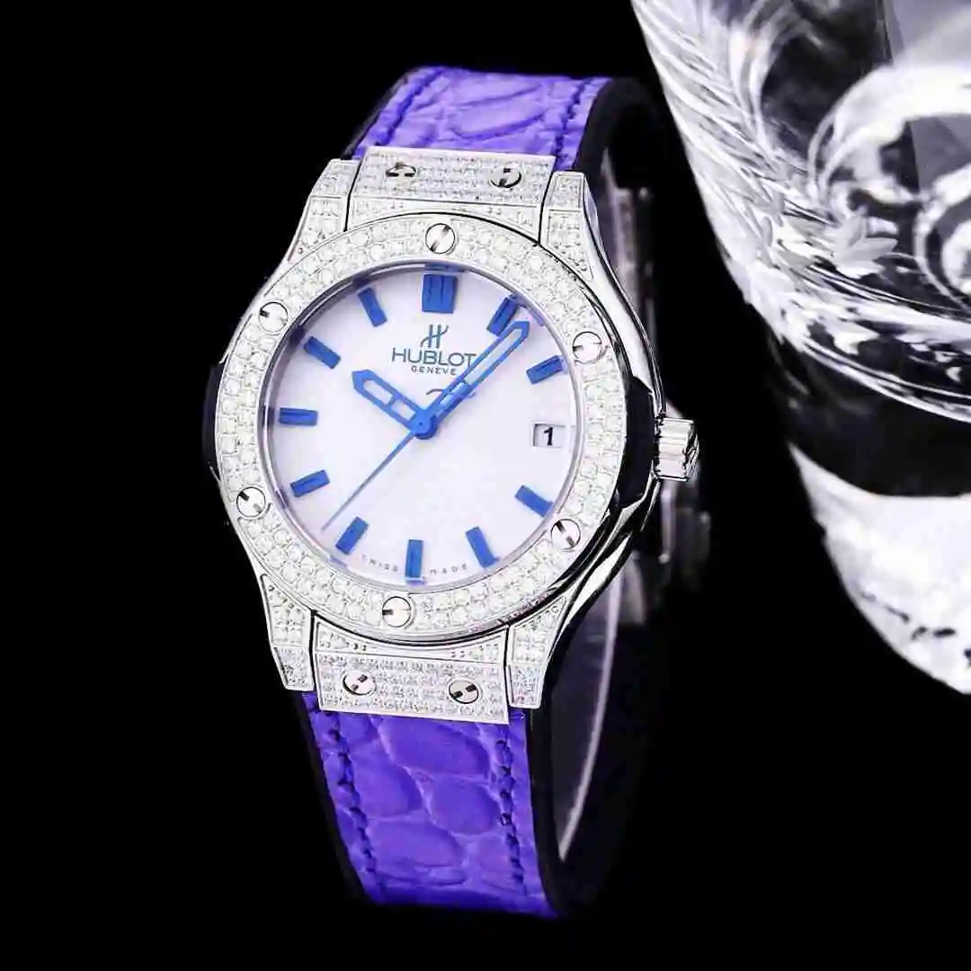General Watches Hublot Yubo Watch Women's Watch Paired with Original Fully Automatic Mechanical Movement Top Grade 316 Precision Steel Case with Mineral Super Strong Mirror Diameter 40mm KK03350 2 view 6