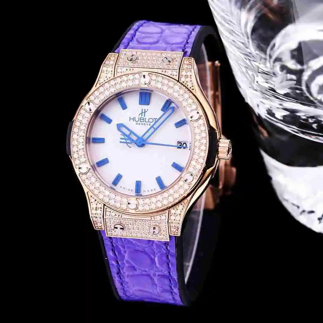 General Watches Hublot Yubo Watch Women's Watch Paired with Original Fully Automatic Mechanical Movement Top Grade 316 Precision Steel Case with Mineral Super Strong Mirror Diameter 40mm KK03350 2 view 8