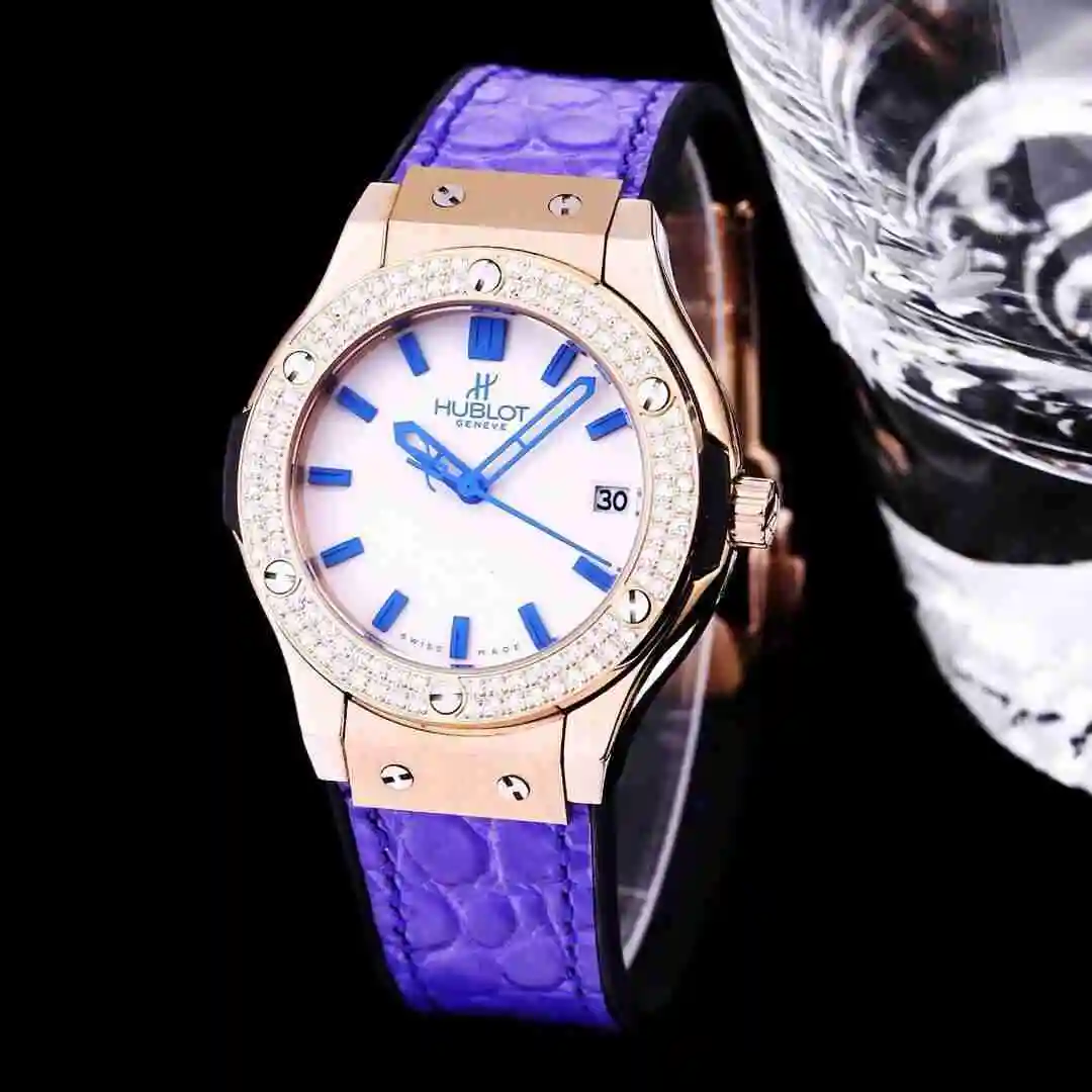 General Watches Hublot Yubo Watch Women's Watch Paired with Original Fully Automatic Mechanical Movement Top Grade 316 Precision Steel Case with Mineral Super Strong Mirror Diameter 40mm KK03350 2 view 9