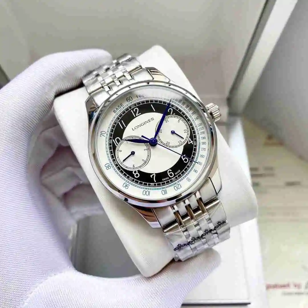 General Watches Longines Watch Men's Watch Paired with Original Fully Automatic Mechanical Movement Top Grade 316 Precision Steel Case with Mineral Super Strong Mirror Diameter 40mm KK05050 1 view 9