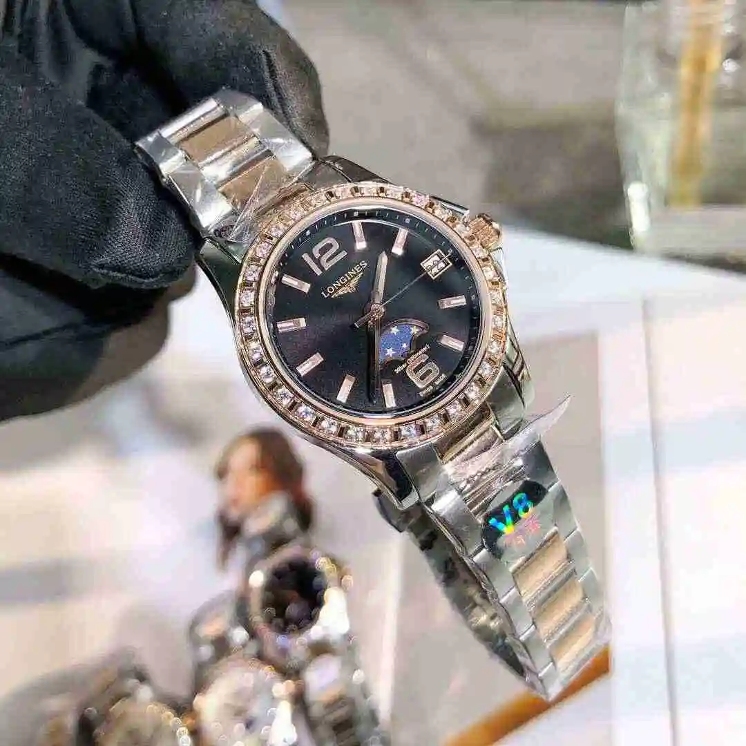 General Watches Longines Watch Women's Watch Paired with Original Fully Automatic Mechanical Movement Top Grade 316 Precision Steel Case with Mineral Super Strong Mirror Diameter 30mm KK02650 4 view 5